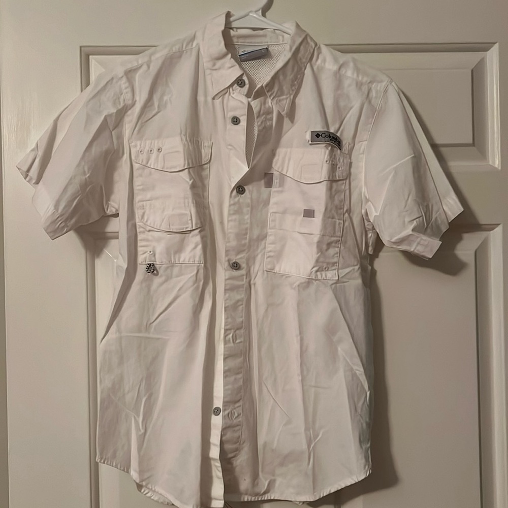Columbia Kids White Button Down Shirt